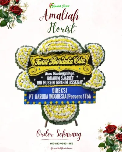 Papan Bunga Duka di Rengasbandung